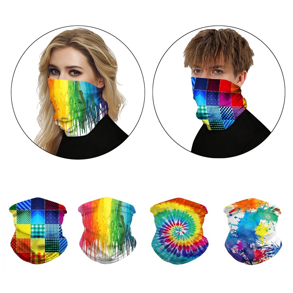 Frauen Herren Weiche Bandana Gesicht Sturmhaube Nacken Sonne Gamasche Schal Sport Headwear