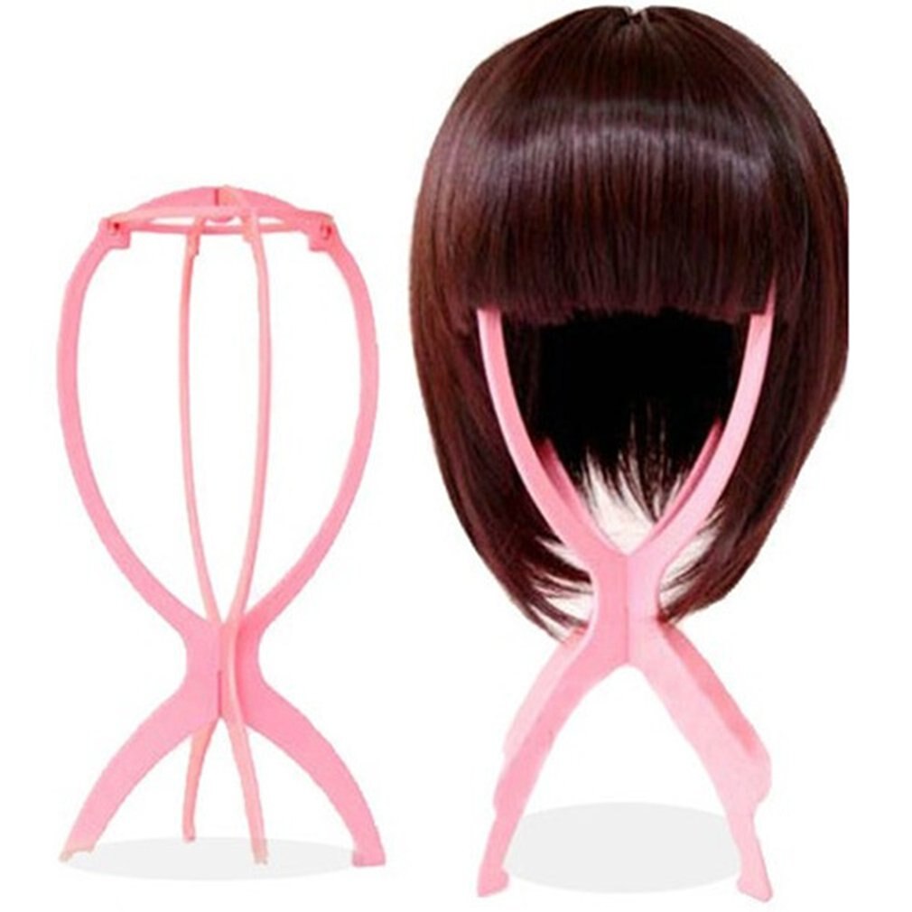 Kunststoff Perücke Halfter Perücke Ständer Tragbare Langlebig Gestell Klapp Perücke Gestell Präsentation Werkzeuge Stabile Perücke Stand Trockner Haar Zubehör