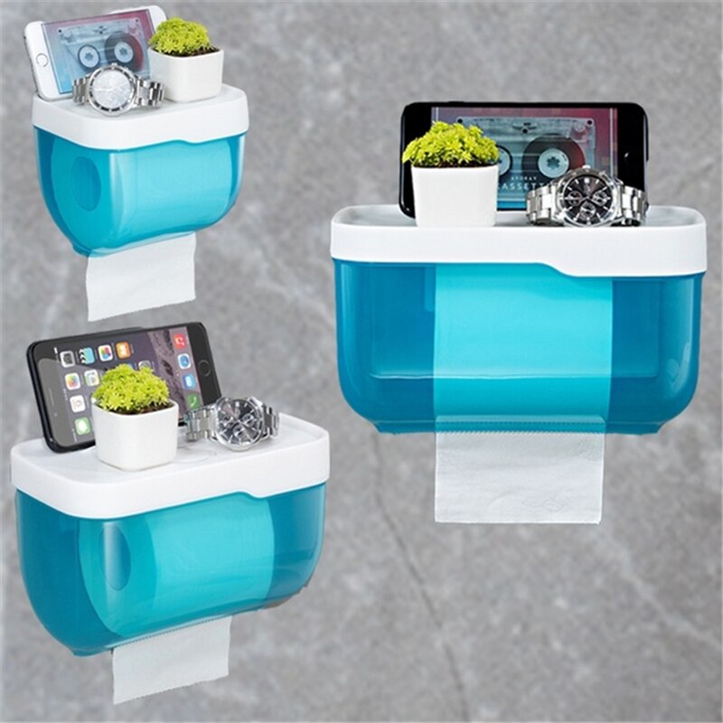 Schlecht Wc Papier handtuch Halfter Zauberstab Halterung Kunststoff WC Wc Papier Halfter mit Lagerung Regal Gestell Papier Lagerung Kasten