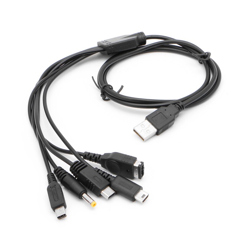 USB Kabel Ladung Ladegerät für Nintendo GBA SP WII U 3DS NDSL XL DSI PSP 5 in 1