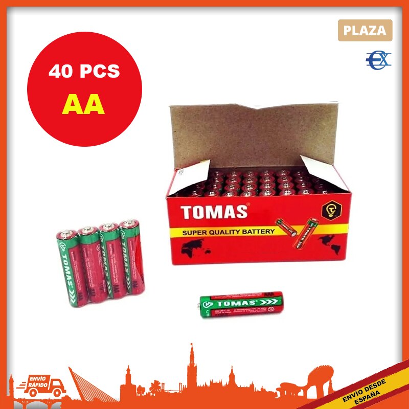 EUROXANTY®| AA batterien | Pack 40 | AA Batterie | AA Batterie | Große batterien | AA Batterie | AA batterien | Platz Spanien