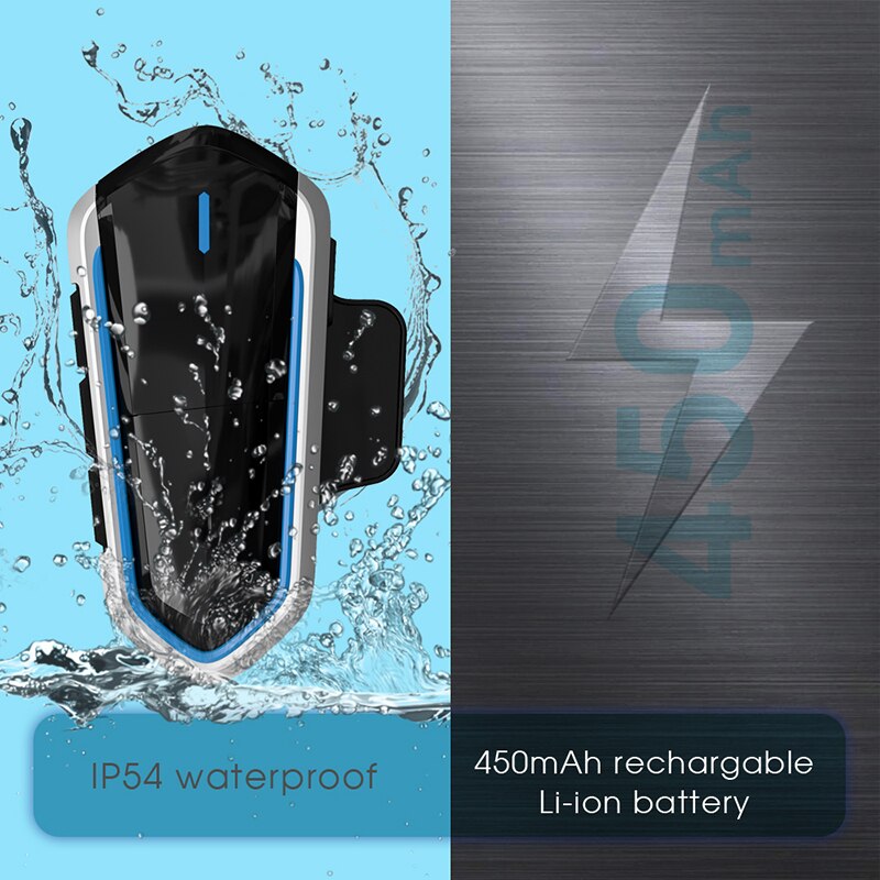 Wasserdichte Motorrad Bluetooth 5,0 Helm Headset Kopfhörer Kopfhörer Freisprecheinrichtung Stereo Headset Moto MP3 Lautsprecher