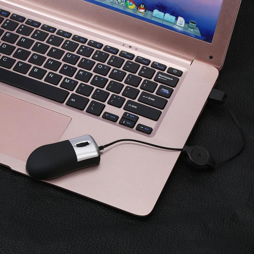 Maus Raton verdrahtet Mini USB Optische Scrollrad Spielen Mäbenutzen Maus Für PC Laptop Notizbuch Computer maus 18Aug8