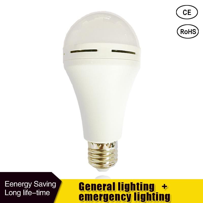 LED Notfall Licht E27 LED-lampe 9 W 7 W 5 W 85-265 v Akku Beleuchtung Lampe für Heimat drinnen Bombillas kalt weiß