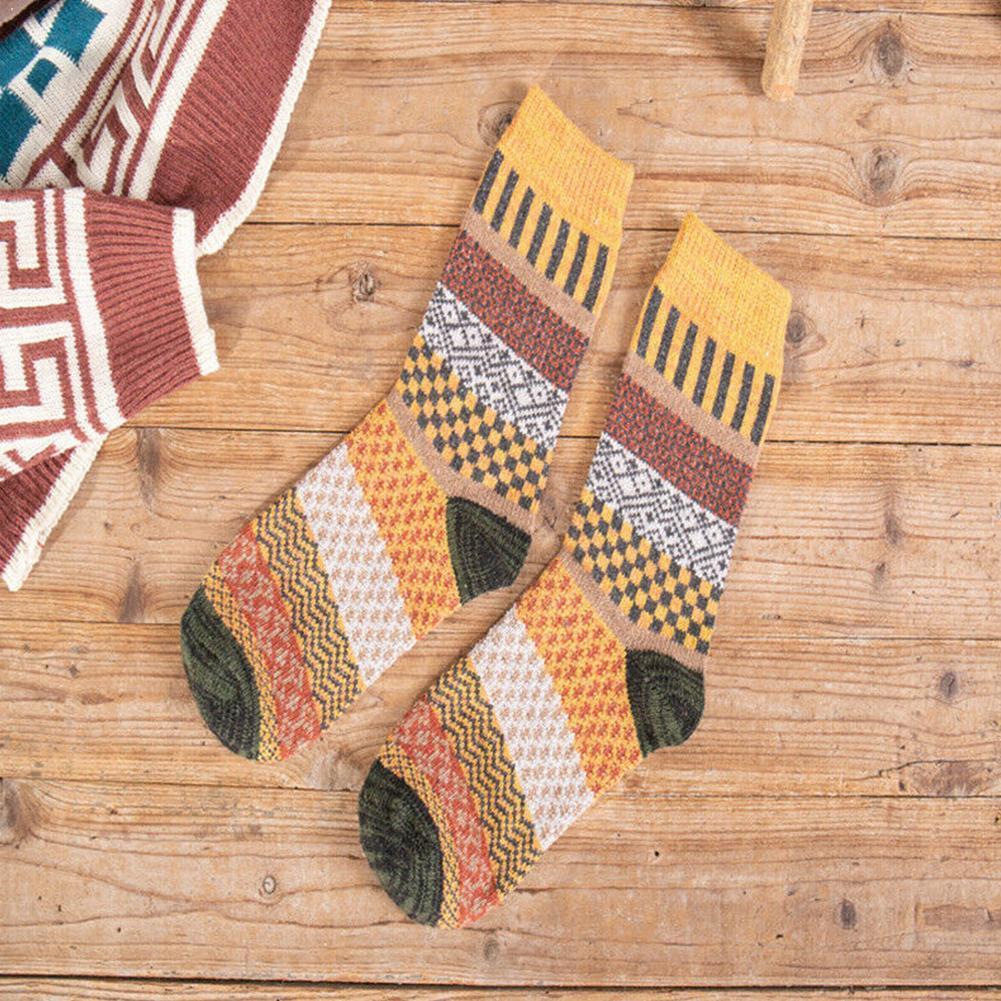 5 paar Herren Wolle Hohe Socken lässig Dicker Baumwolle Winter Arbeit warm Für Männer Socken Socken F4R5