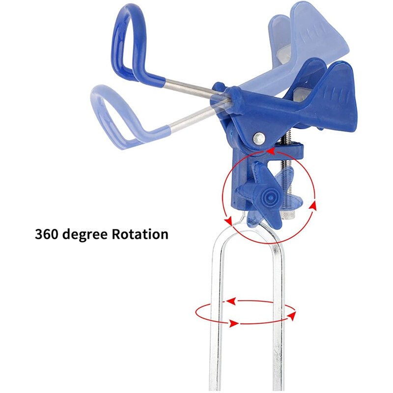 2Stck Stange Halfter für Angeln, fisch Pole Halfter Angelrute Gestell Stehen Fisch Revolver Unterstützung Stange 360 Grad Einstellung