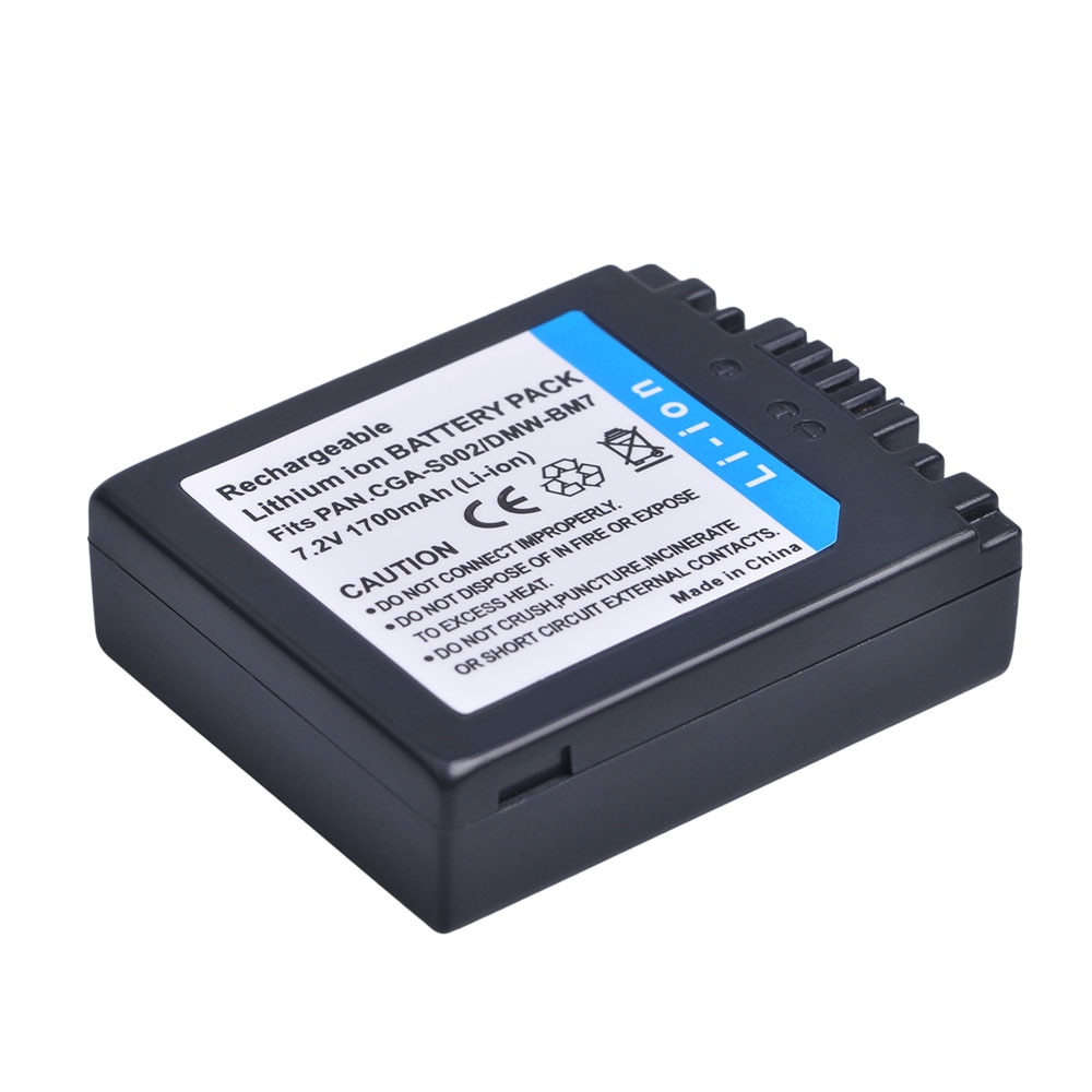 1700mAh CGA-S002 DMW-BM7 CGAS002 batterie für Panasonic DMC-FZ10 FZ15 FZ2 FZ20 FZ3 FZ4 FZ5 CGA S002 DMW BM7 CGA-S002E batterie