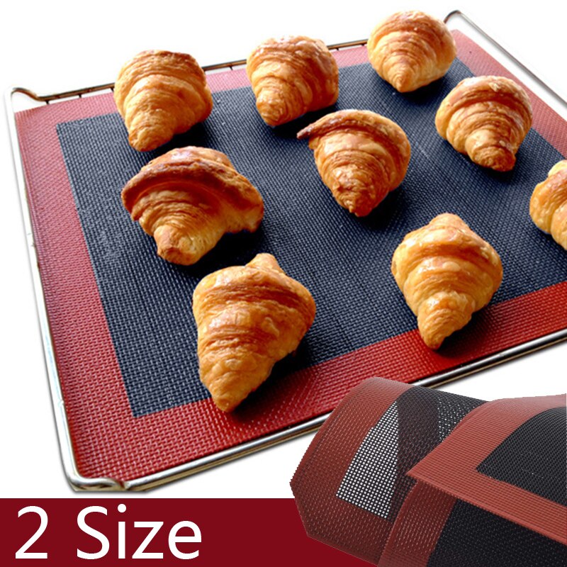 Perforierte Silikon Ofen Backen matt Blatt Backformen Macaron Formen Nicht-Stock matt-Zähnung Backen Zubehör