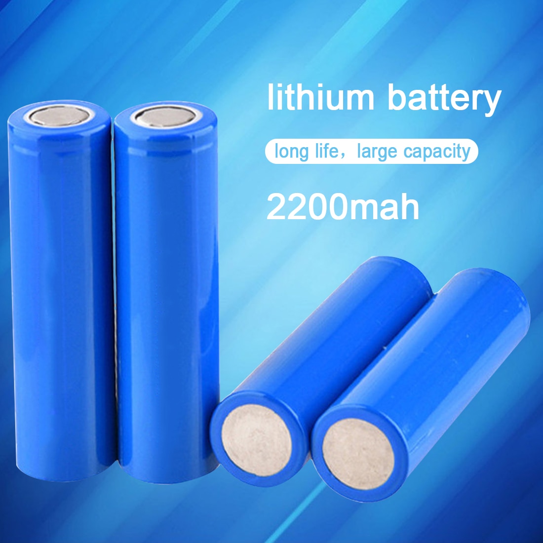 Akku 18650 Ersatz batterie 3,7 v 2200mAh akkus aa Lithium-3,7 v Li-po Wiederaufladbare 18650 Batterie