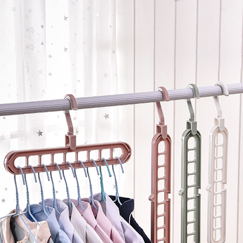 9-See Platzsparende KleiderbüGel 360 rotierenden magie aufhänger multi-funktion klapp magie aufhänger schrank trocknen kleidung kleidung lagerung