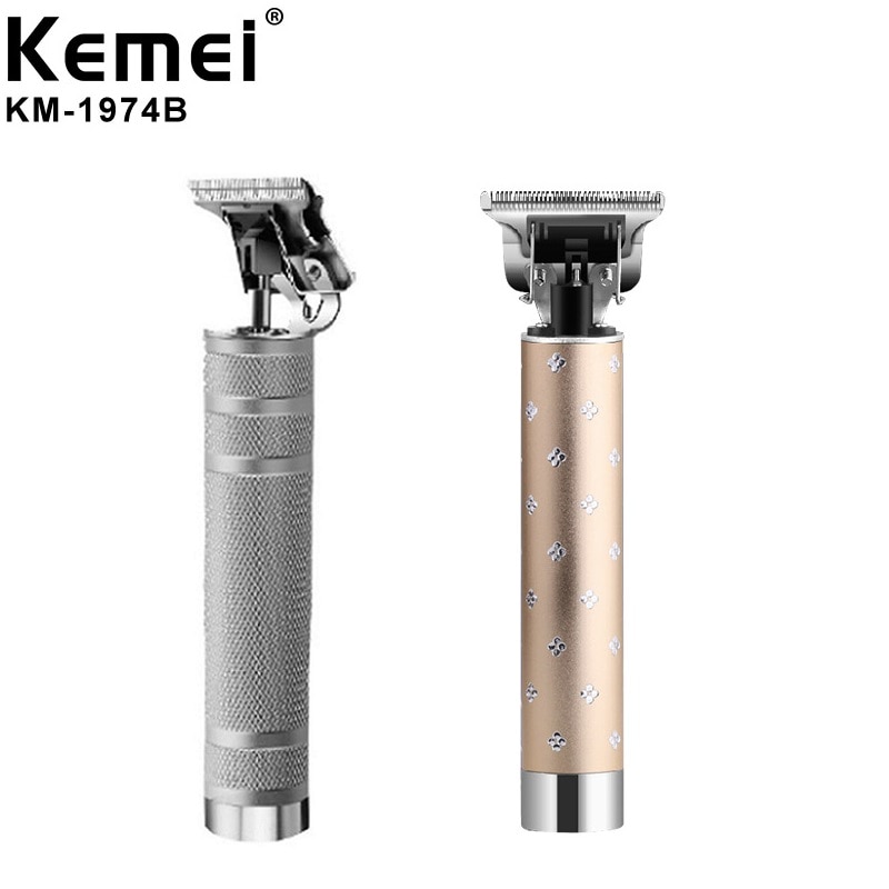 Neue Kemei 1974B haar Trimmer kabellos Trimmer Männer 0mm Glatze Öl kopf Carving Haar Haarschneidemaschine Haar Schneiden Maschine