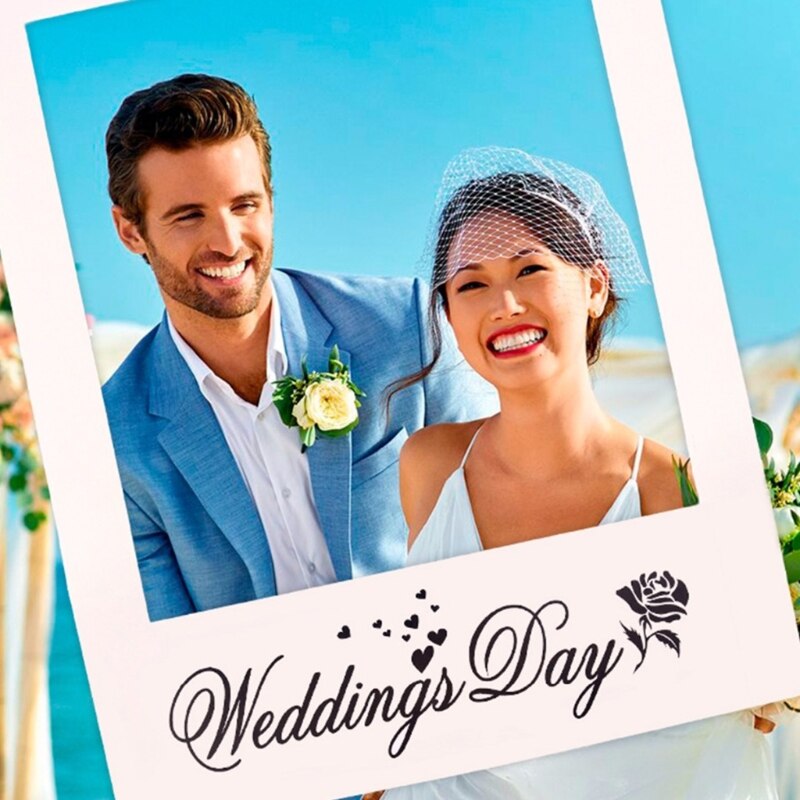 48cm x 68cm Hochzeit Bevorzugungen DIY Jahrestag Foto Rahmen Requisiten Foto Verkaufsstand Party Dekoration