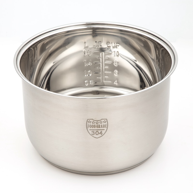 3L/4L/5L Lebensmittel Klasse 304 edelstahl reiskocher Liner Drei-schicht verbund boden