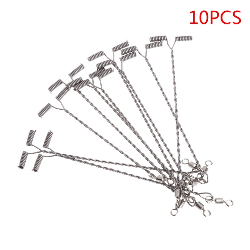 10Stck Angeln Draht Arm Mit schwenken T Förmigen Edelstahl 9/12/15cm Anlage angehen Q22F