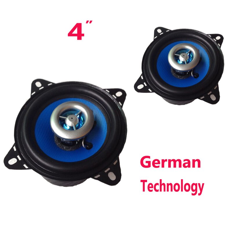1 paar 4 zoll koaxial Auto Akustische Lautsprecher 4Ohm 100Watt Injektion Blau Technologie Auto Audio- Stereo Lautsprecher Fahrer