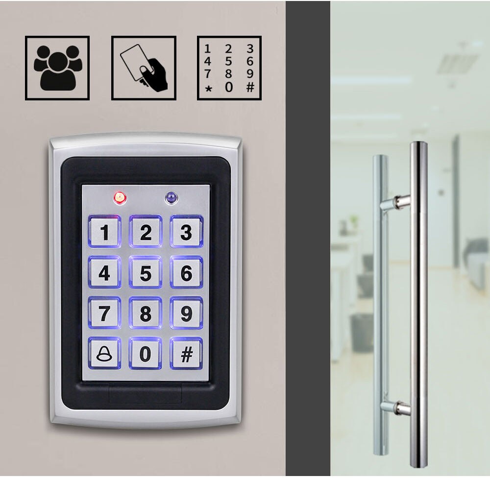 Hand RFID Zugriff Kontrolle Tastatur Programmierung Regler Metall Wasserdichte Tastatur, Digitale Passwort Tastatur Mit Türschloss