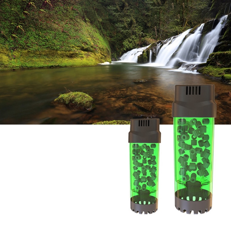 Aquarium Filter Wirbel ziehen um Bett Filter blasiert Bio Medien Filter für Aquarium Aquarium mit Luft Stein und Schwamm Filter