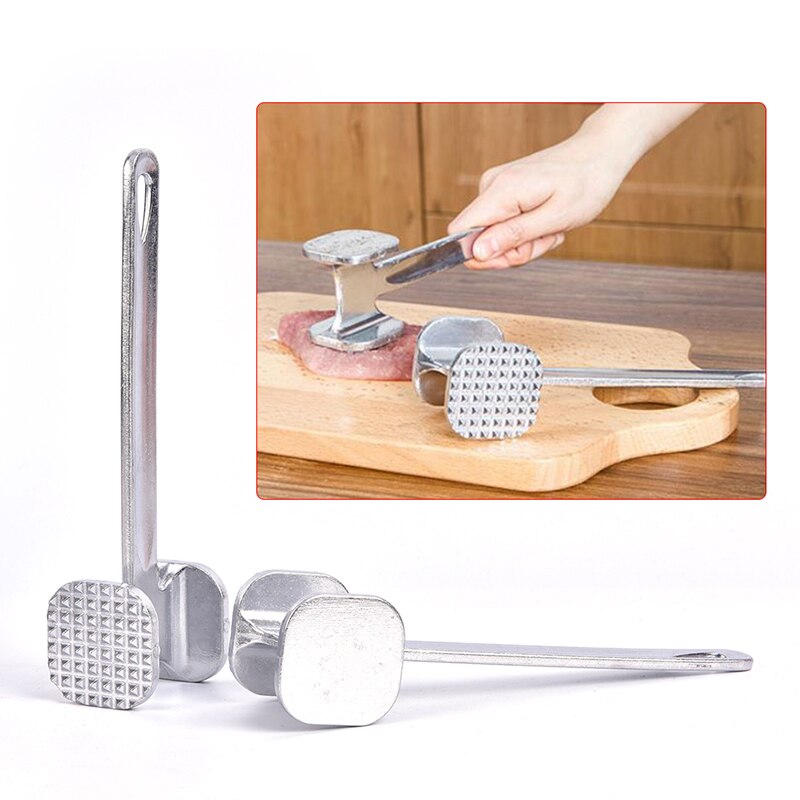 1PC Steak Rindfleisch Porks Fleisch Hammer 19,5 cm Zwei Seiten Aluminium Fleisch Hammer Hammer Rindfleisch Huhn Küche Zubehör für küche