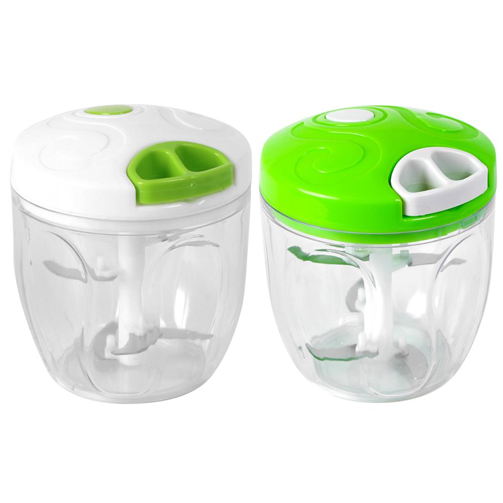 500/900ml Tragbare Manuelle Fleischwolf Obst Gemüse Schredder Lebensmittel Cutter Gemüse Schredder Zerhacker Schneidemaschine Küchengeräte