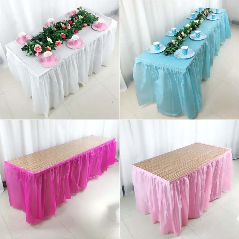 Kunststoff Tisch Felsen Einweg Tisch Felsen Rechteck Schreibtisch Felsen Einfarbig Schreibtisch Sockel Hochzeit Party Schreibtisch Abdeckungen Hause Textil