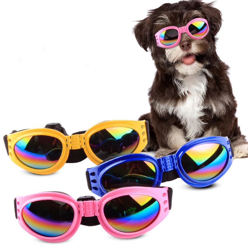 1PC Hund Schutz Brille UV Sonnenbrille Faltbare Kühlen Haustier Hund Gläser Mittel groß Hund Haustier Gläser Haustier Brillen Wasserdicht