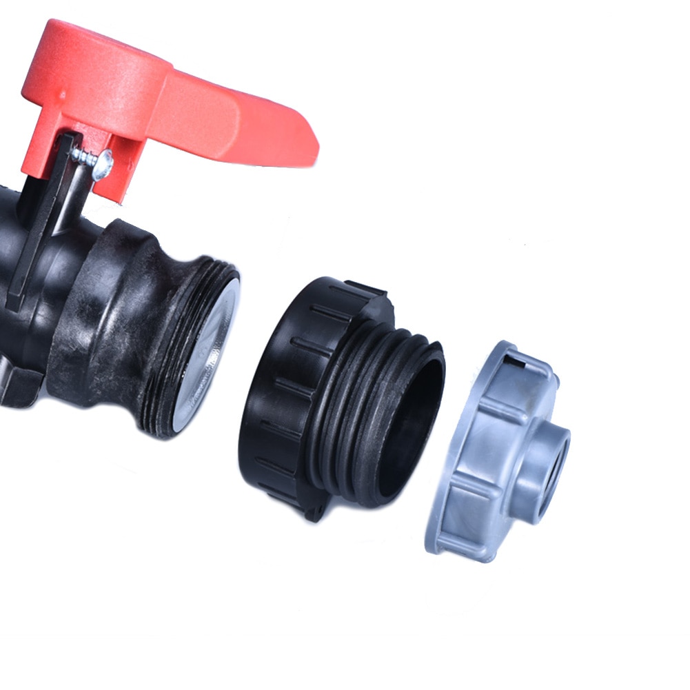 IBC Panzer Adapter 62mm Feine Zähne Zu 54mm Grob Zähne Für Ventil Garten Wasser Panzer Stecker 62mm zu S60 X 6 Gewinde