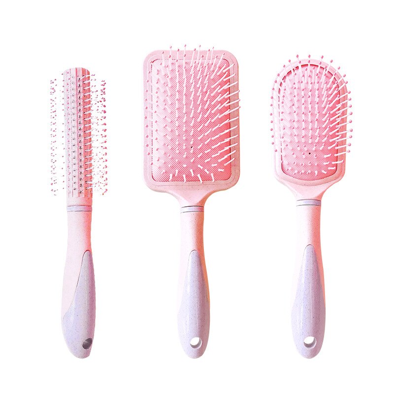 Mädchen rosa Massage kamm luftpolster kamm Anti-statische lange haar kamm lockiges haar kamm friseur kamm