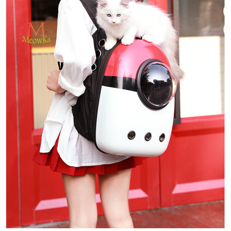 Meowka gehen tragbare katze Rucksack haustier tasche doppel schulter tasche haustier Rucksack