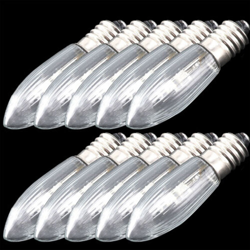 10 teile/los E10 LED Ersatz Lampe Lampen Kerze Glühbirne 10-55 V AC Lampen Jahrgang Edison Lampe für badezimmer Küche Heimat