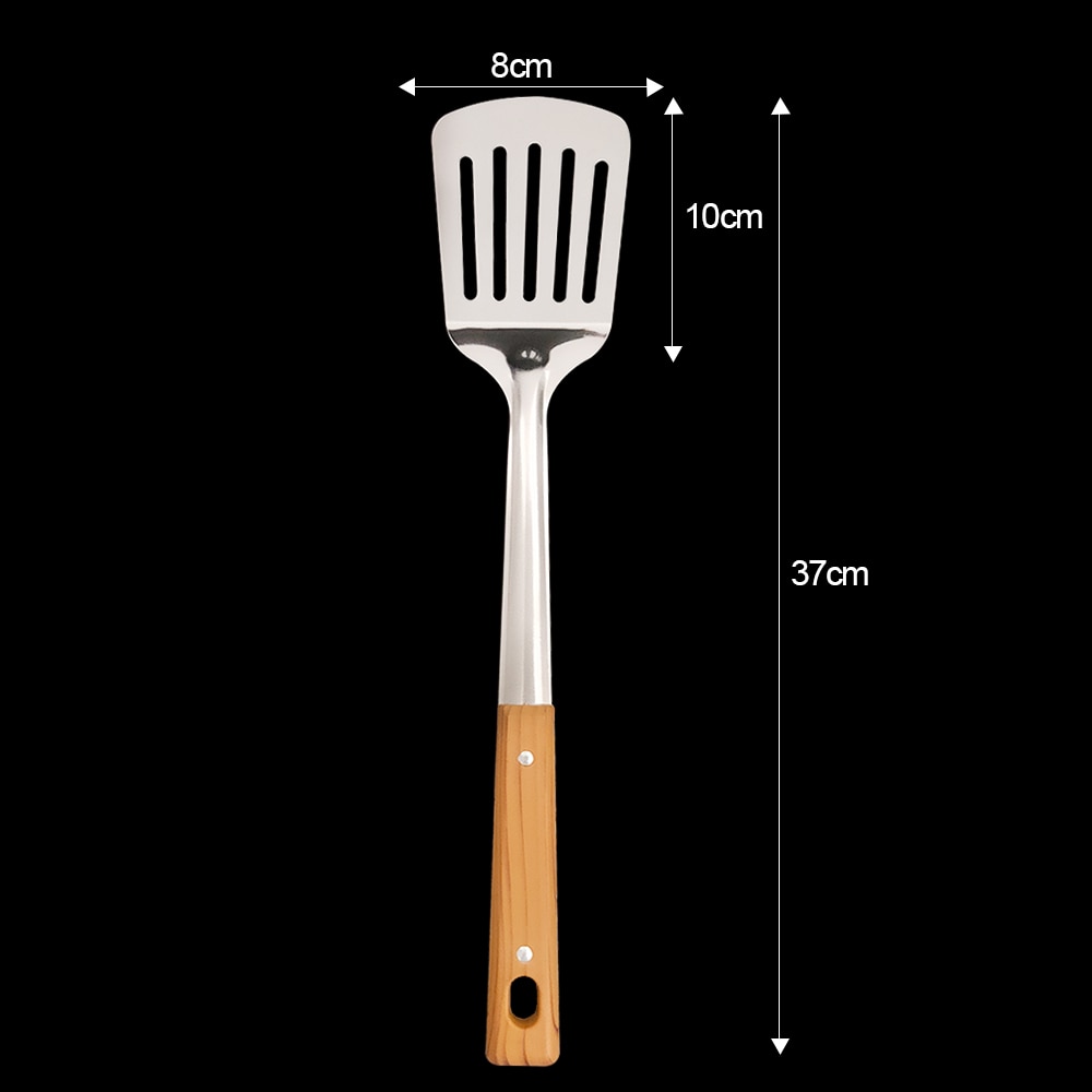 5 teile/satz Kochgeschirr Werkzeuge Edelstahl Geschirr mit Lange Griff Spachtel Suppe Pfannen Geschirr Utensilien für Moderne Kochen