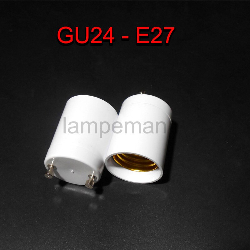 ABS gu24 zu e27 Adapter Buchse Halogen CFL Licht Lampe Base Konverter e27 zu gu24 lampe Halfter Adapter 2Stift 85 -265 V
