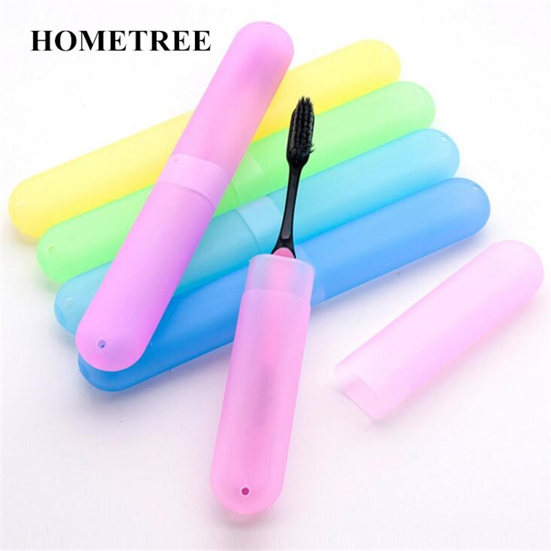 HOMETREE transparent Süssigkeit Farbe Tragbare Zahnbürste Abdeckung Halfter Reisen Wandern Camping Pinsel Deckel fallen Zahnbürste Lagerung H438