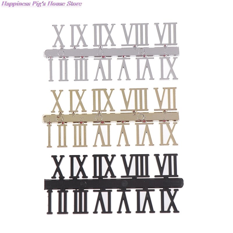 1 einstellen Gold & Silber Farbe DIY Digitale Ersatz Gerät Reparatur Uhr Teile Anzahl Glocke Uhr Ziffern Uhr Zubehör