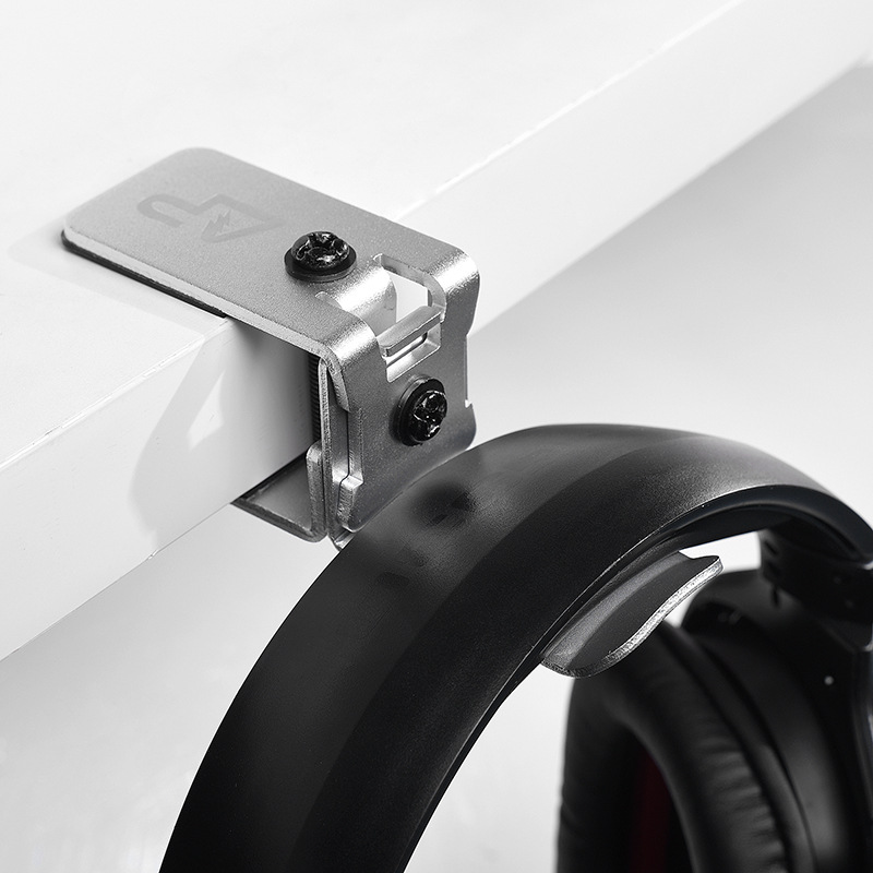 Universal- Aluminium Legierung Metall Kopfhörer Halfter Schreibtisch Montieren Headset Hängen Haken Spielen Kopfhörer Ständer mit Schrauben
