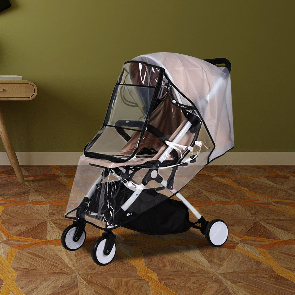 Kinderwagen Zubehör Wasserdichte Regen Abdeckung transparent Wind Staub Schild Kinderwagen Regenmantel