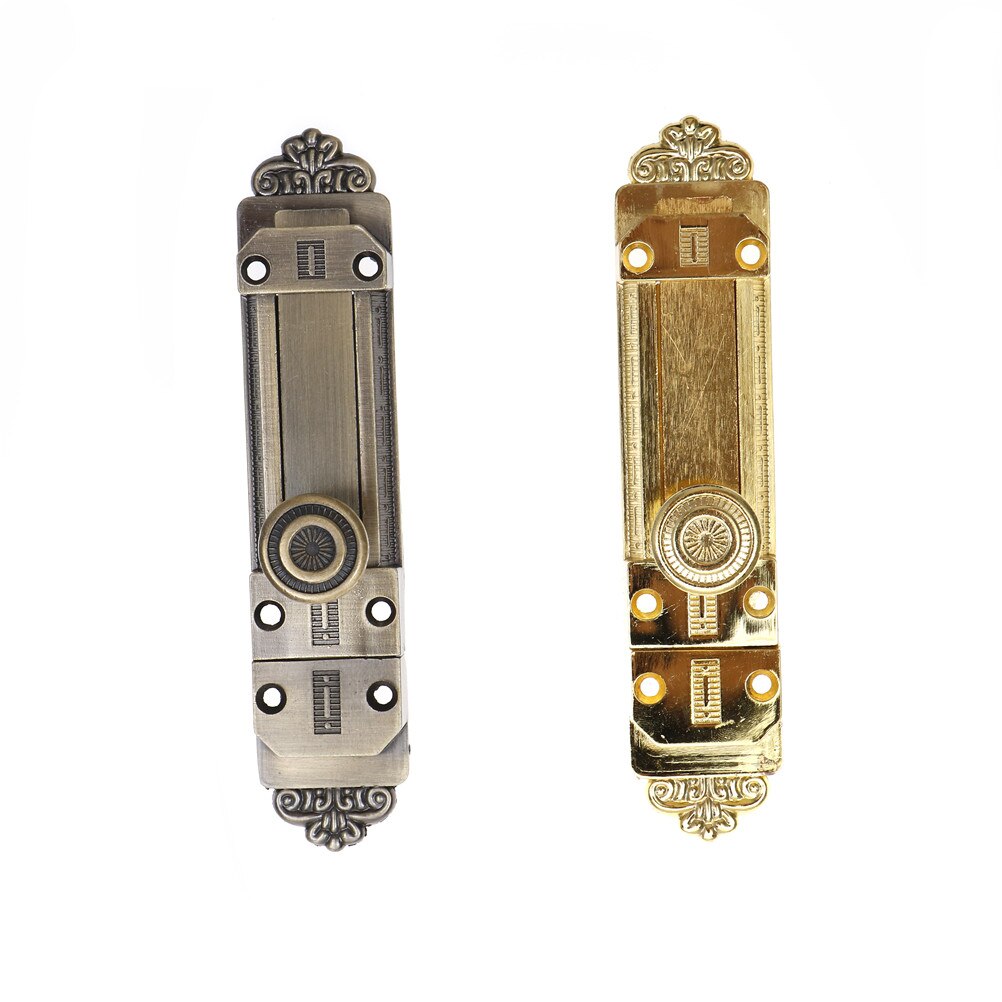 Praktische Zink-legierung Jahrgang Türverriegelung Schiebe-sperre verriegeln Fass Bolzen Bronze- Für Haushalt Möbel