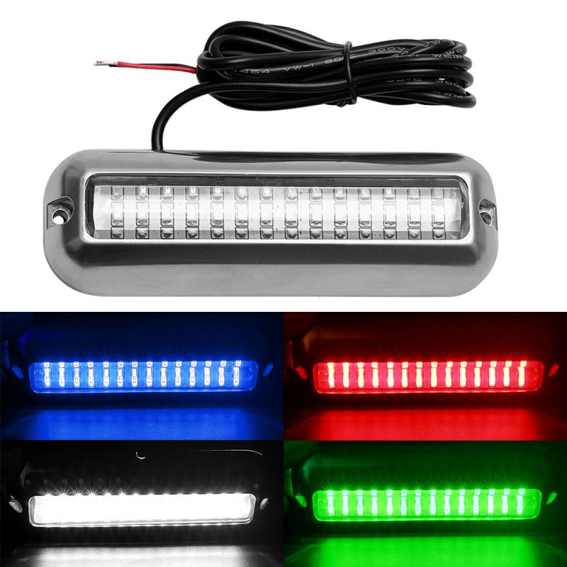 80W 42LED Edelstahl IP68 Unterwasser Ponton Stiefel Teufel Licht Wasserdichte 316SS Edelstahl Marine Stiefel Teufel Licht