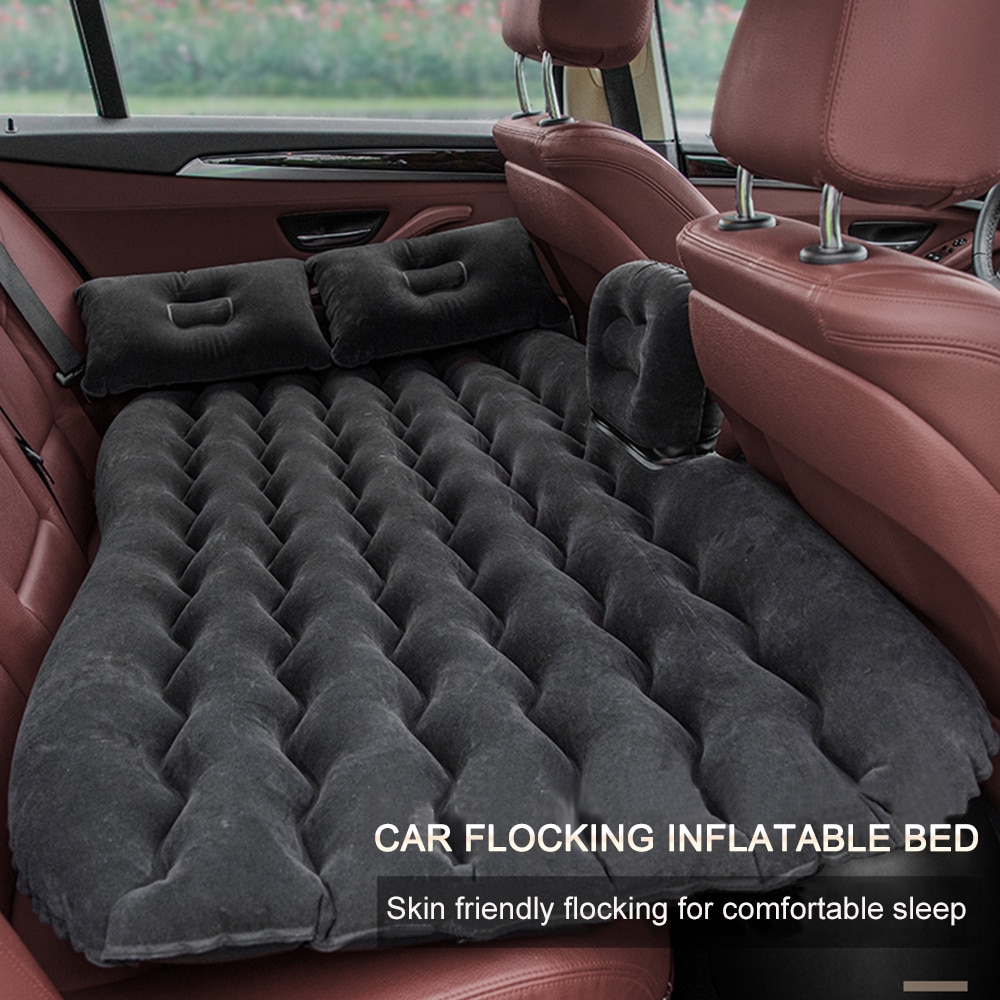 Welle Runde Seebrücke Luft Bett Auto Reise Aufblasbare Matratze Reise Schlafen Camping Kissen Zurück Sitz Pads mit Zwei Luft Kissen