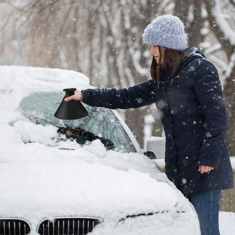 2/4Stck Auto Auto Magie Fenster Windschutzscheibe Eis Schaber Öl Trichter Schnee Entferner Schaufel Fenster Schaber kegel Enteisung Werkzeug