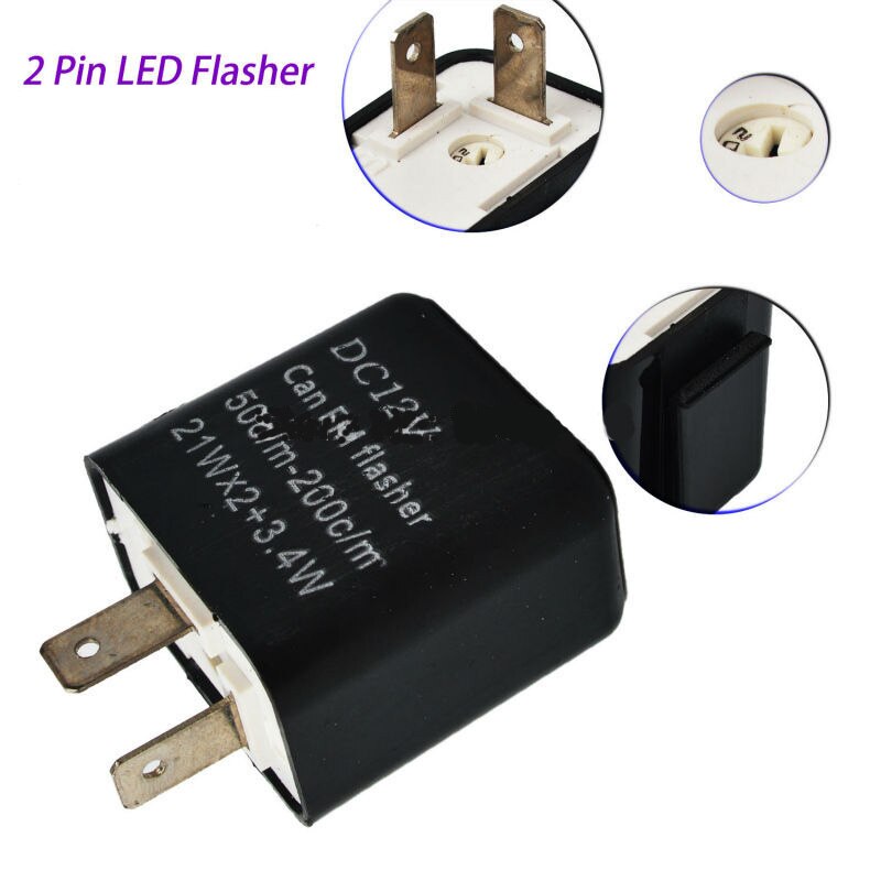 12V 2 Stift Motorrad Blinker Einstellbare LED blinken Relais Blinker Anzeige Signal Blinker Blinker Relais Motorrad Teile