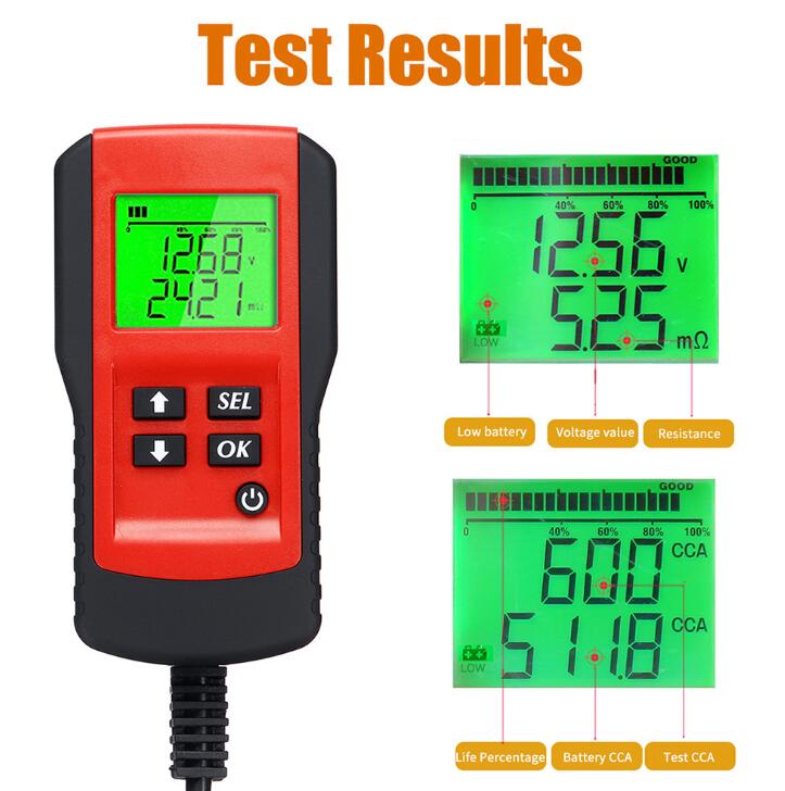 Batterie analysator 12 V 100-1700cca 12 Volt Batterie werkzeuge für sterben Auto Schnell Ankurbeln Ladung diagnostizieren Auto Batterie Tester
