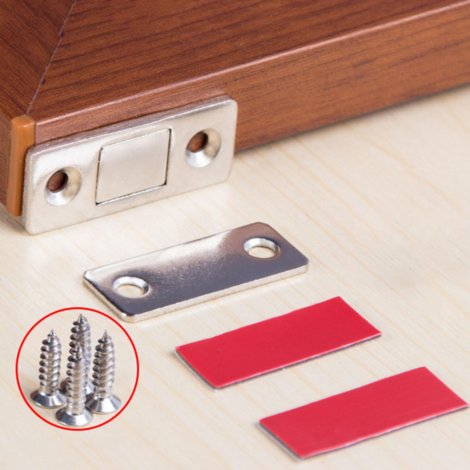 2Stck Schlag Kostenloser Starke Tür Näihr Edelstahl Magnetische Schrank Tür verriegeln Schutz Stopper für Möbel Schrank Schrank