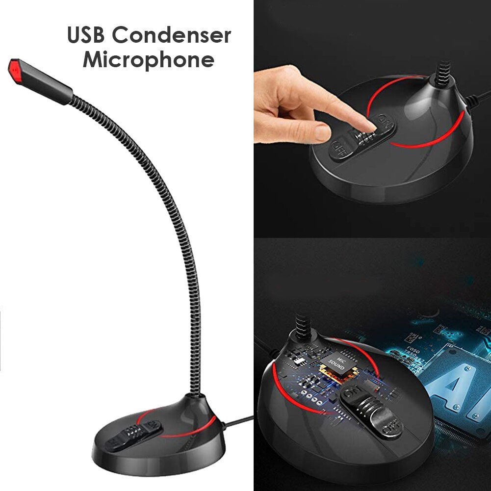 Computer Mikrofon Omnidirektionale USB Kondensator Konferenz Mikrofon Haushalt Computer Sicherheit Elemente für PS4 PS3 PC