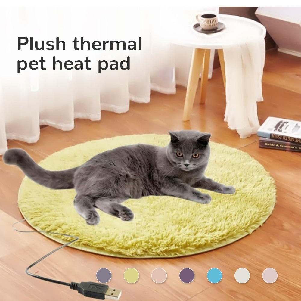 Dicht Katze Hund Heizung Pad Teppich Elektrische Heizung matt Bett Plüsch Decke Für Katzen Hunde USB Haustiere Katze hund Heizung matt Pad Bett
