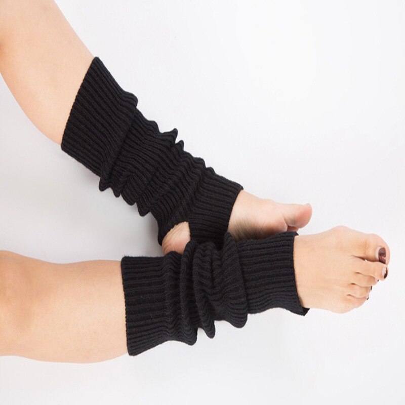 Gestrickte Bein Wärmer Frauen Yo-ga Socken Stiefel Manschetten Winter Bodybuilding Socken Gamaschen Für Frauen Gamaschen Warme Socken