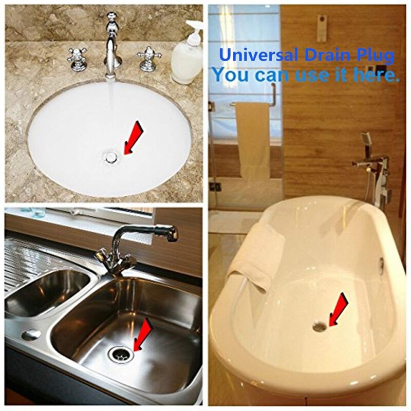 2 Pack Badewanne Stopper, 6 Zoll Große Silikon Badewanne Stopper, Flache Saug Ablauf Abdeckungen, Schlecht Stecker für Wanne, Küchen, Bäder ein