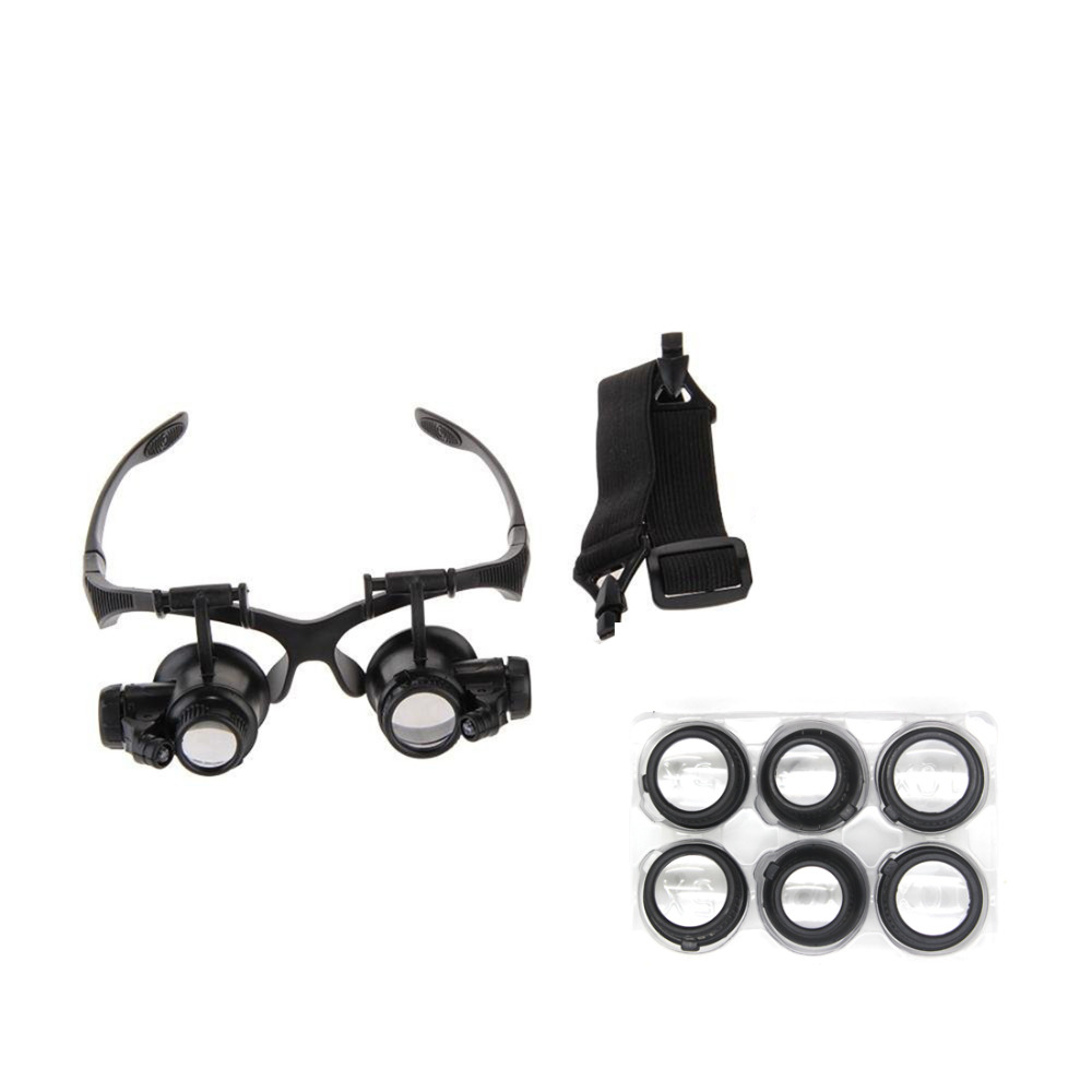 F&Uuml;HRTE Auge Lupen Lupe Lupe Lupe 10x 15x 20x 25x F&uuml;r Juwelier Uhrmacher Schwarz