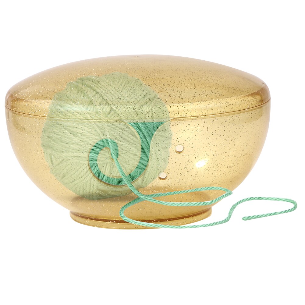 Umweltfreundliche Garn Ball Organizer Schüssel Haushalt ABS Kunststoff Hand Lagerung Kasten Häkeln Zubehör mit Löcher