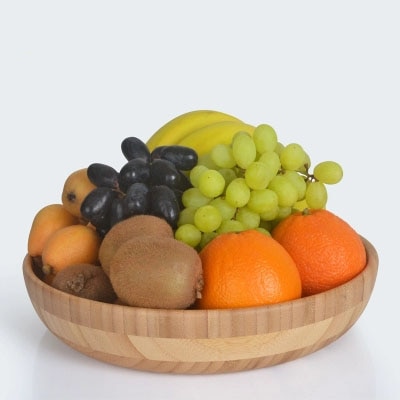 Bambus holz Europäischen obst platte frühstück Snack platte kreative persönlichkeit Heimat Hotel Snacks getrocknete obst obst salat schüssel tablett