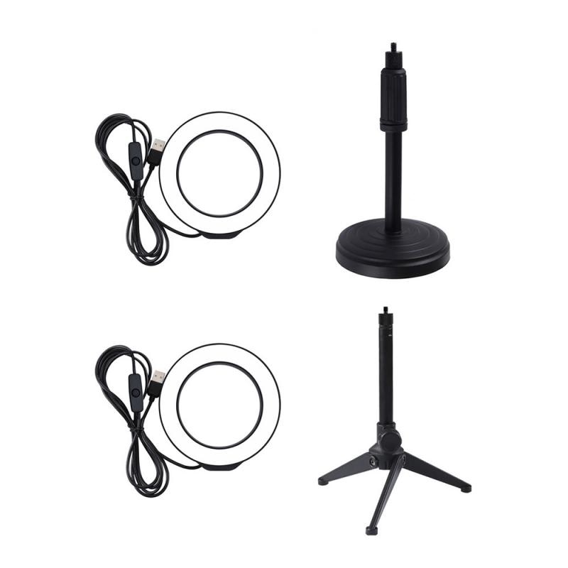 Multifunktions Professionelle 4,7 Zoll 12cm USB LED Ring Rekord Fotografie Video Makro Ring Licht einstellen Blinkt Zubehör